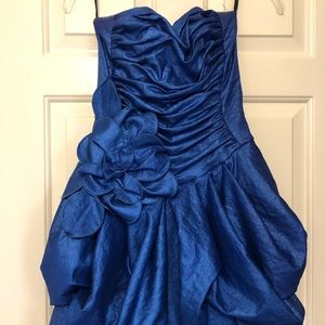 Strapless Party Dress with Pockets